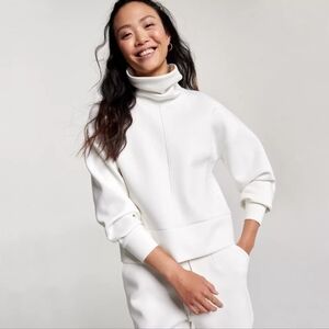 CALIA Women's Soft Scuba Funnel Neck Sweatshirt size Large